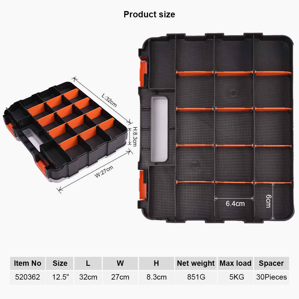 ORGANIZADOR DE PLÁSTICO DE DOBLE CARA DE 12.5" - Imagen 10