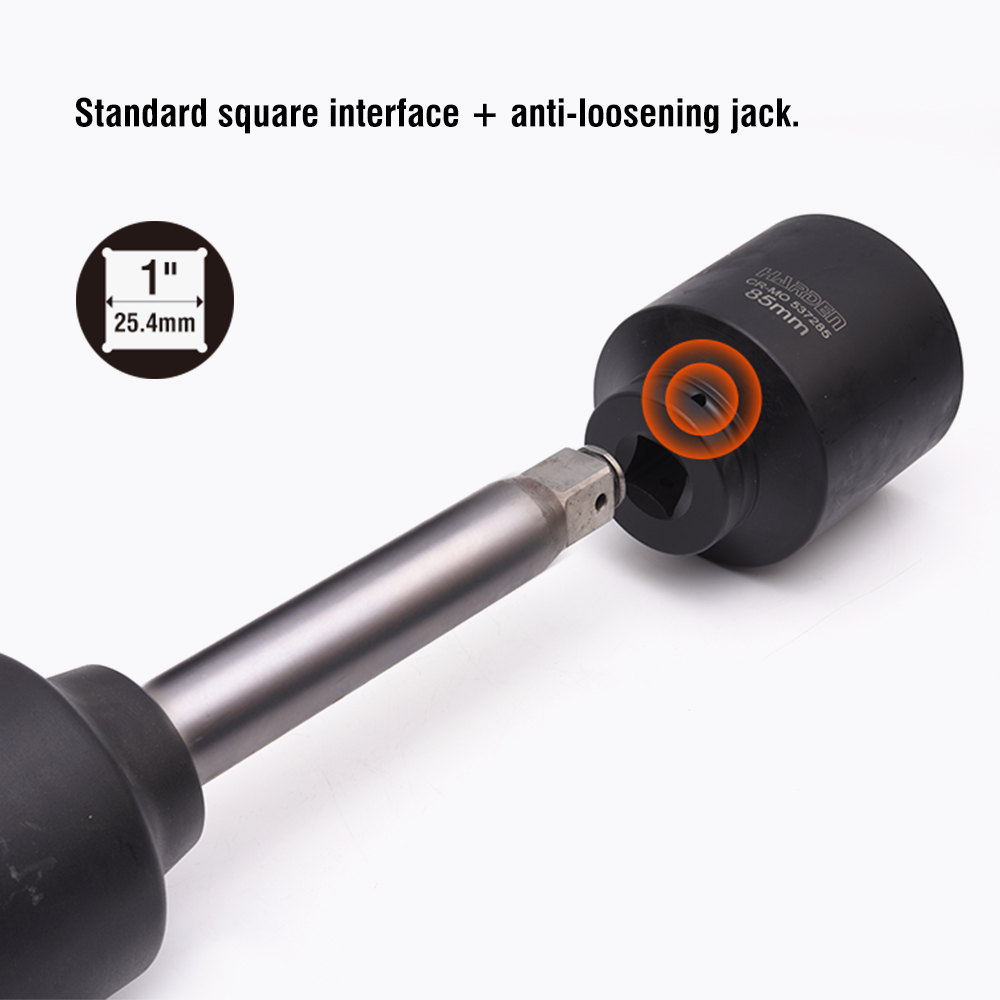 70MM 1" DADO DE IMPACTO HEX LARGO CrMo - Imagen 4