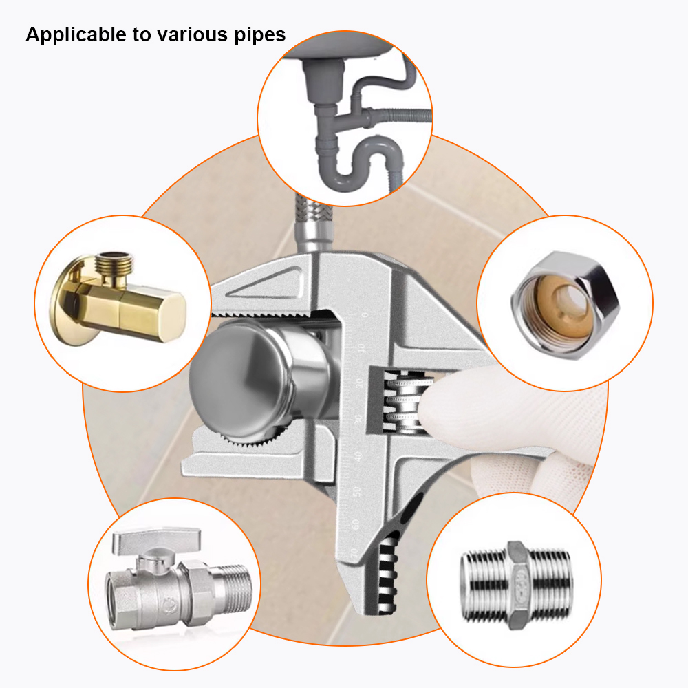 LLAVE AJUSTABLE DE ALUMINIO DE 8" (200MM) - Imagen 12