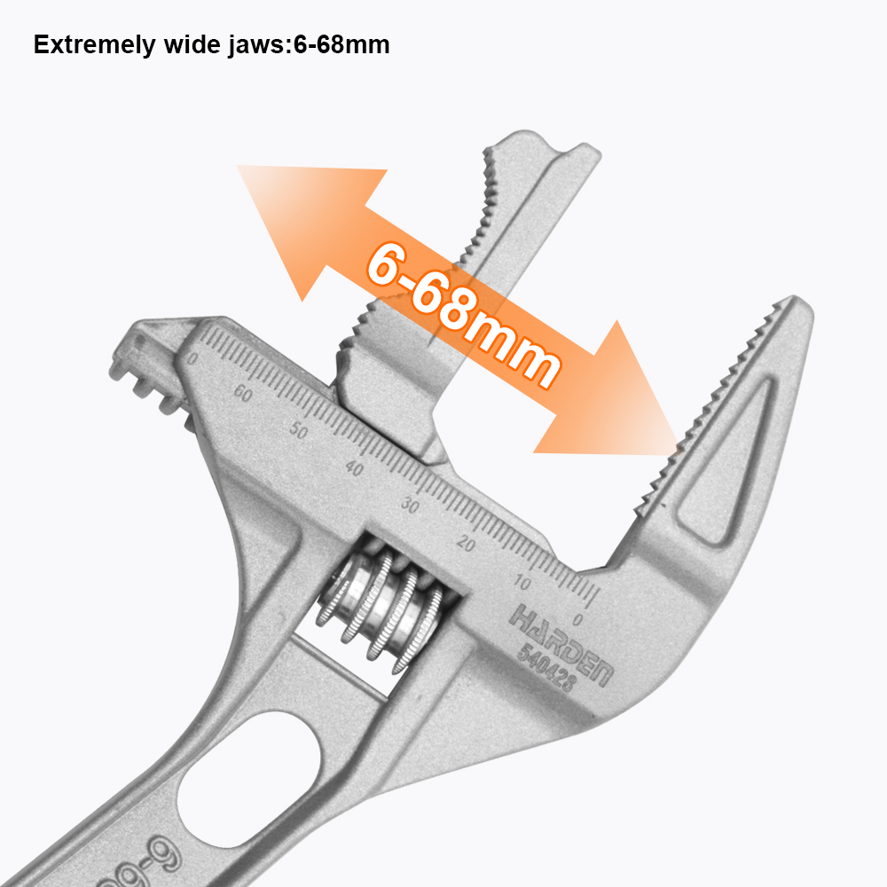 LLAVE AJUSTABLE DE ALUMINIO DE 8" (200MM) - Imagen 4