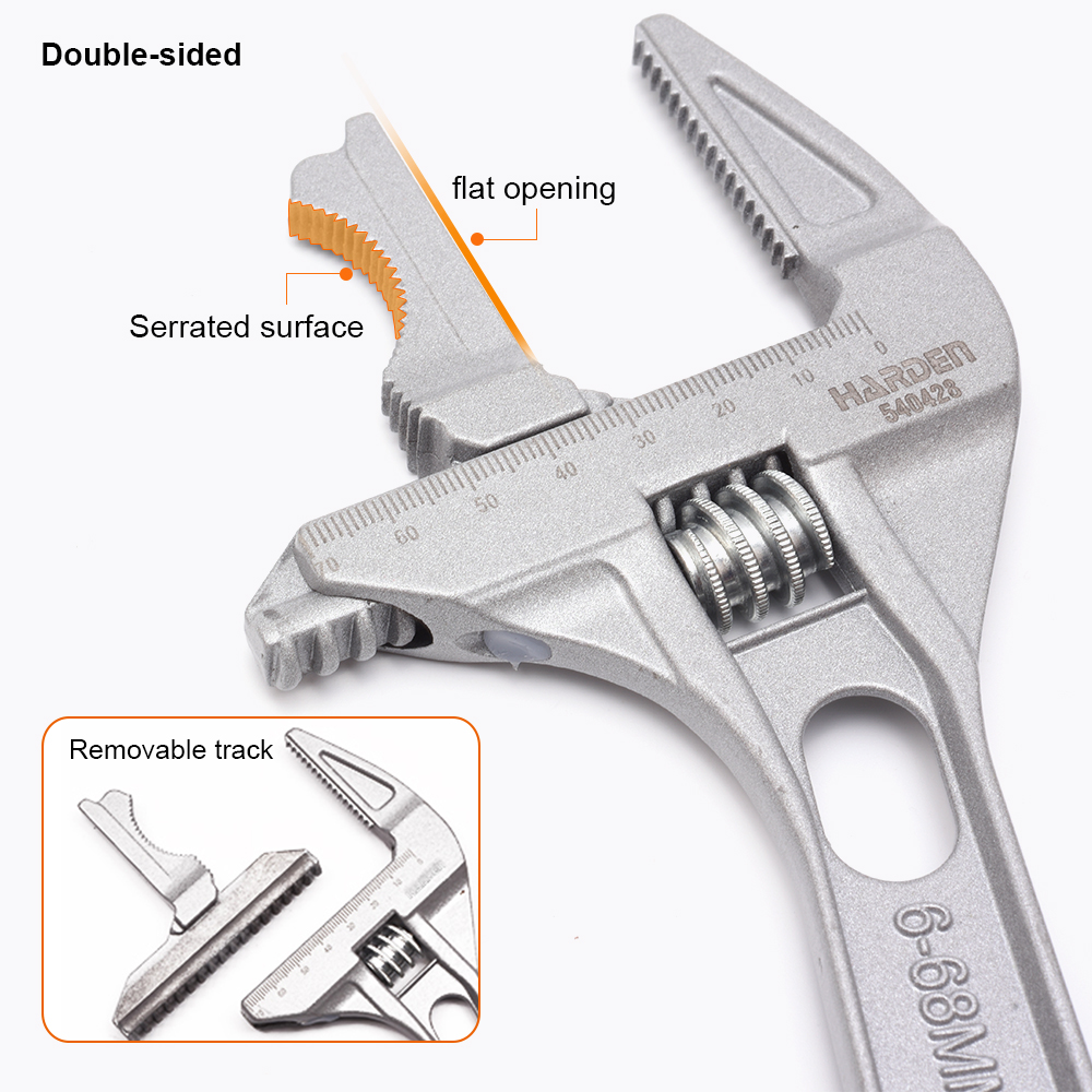 LLAVE AJUSTABLE DE ALUMINIO DE 8" (200MM) - Imagen 5