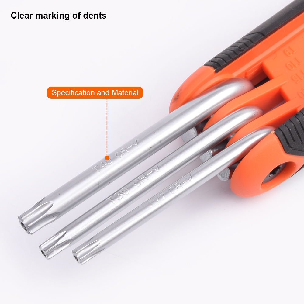 JUEGO DE LLAVES TORX PLEGABLE 8 EN 1 - Imagen 4