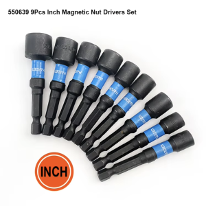 9PCS SET DADOS MAGNETICOS EN PULGADA