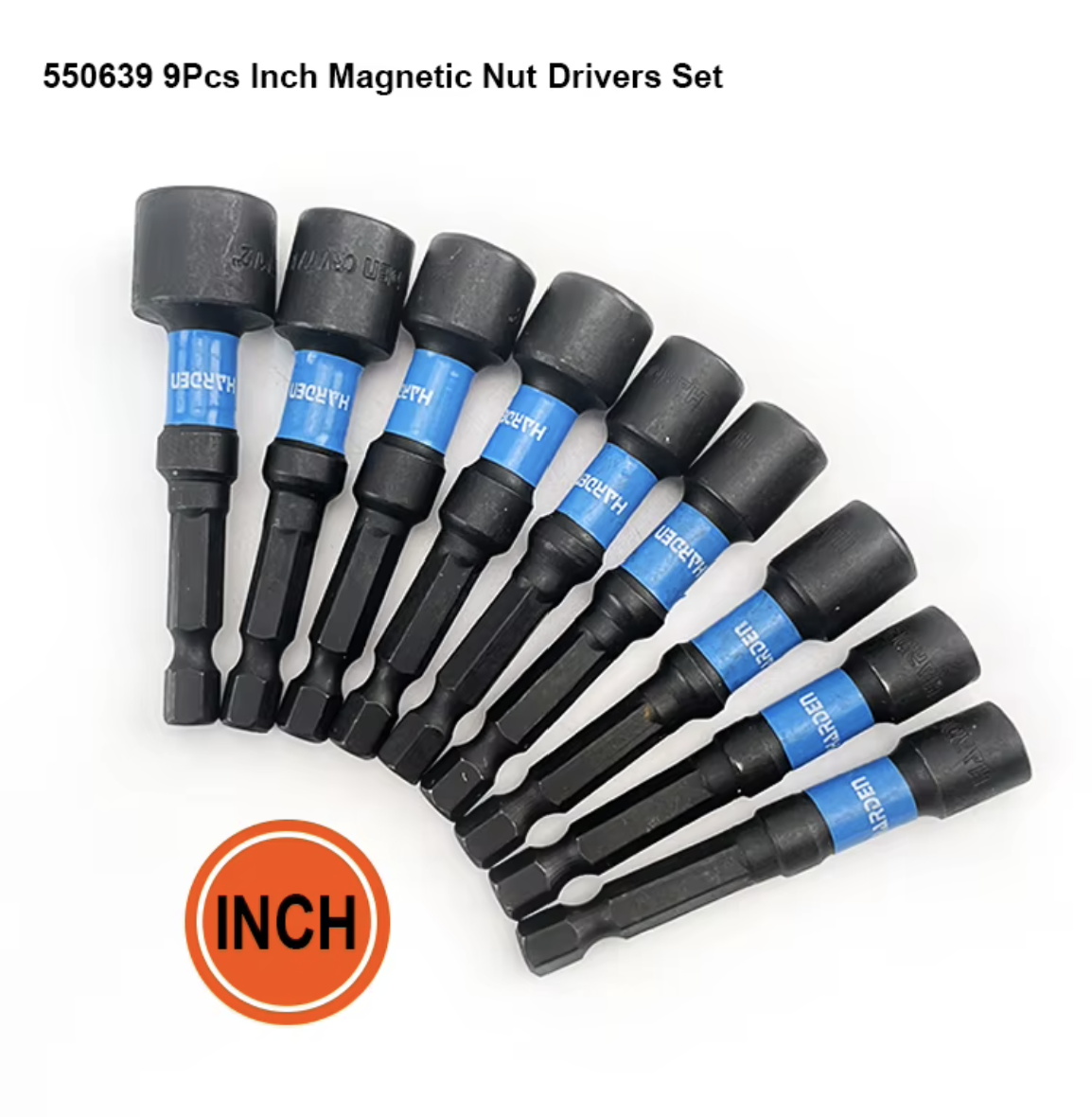 9PCS SET DADOS MAGNETICOS EN PULGADA