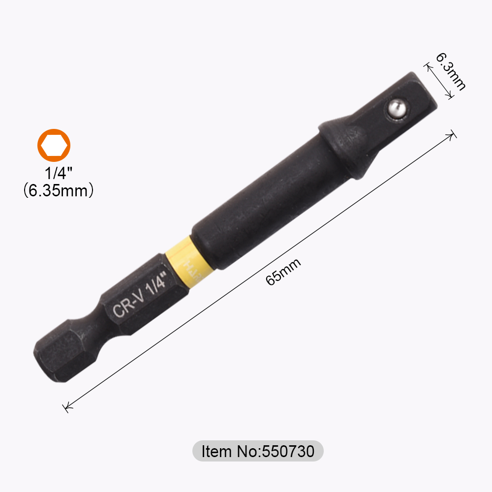 1/4"X65MM ADAPTADOR HEXAGONAL - Imagen 8
