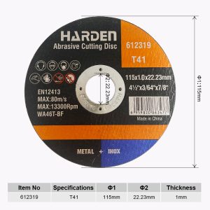 DISCO DE CORTE 115X1.0X22.2MM