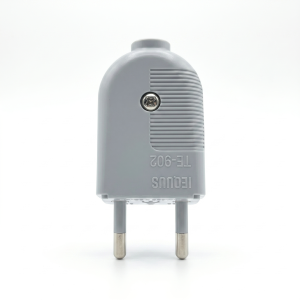 ENCHUFE MACHO VOLANTE  2P 10A 250V BLANCO