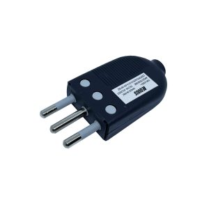 ENCHUFE MACHO VOLANT ARTICUL 2P+T 10A 250V NEGRO