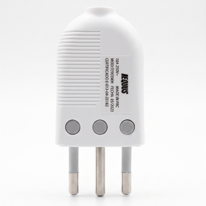 ENCHUFE MACHO VOLANT ARTICUL 2P+T 10A 250V BLANCO