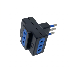 ADAPTADOR TRIPLE 10A 250V NEGRO